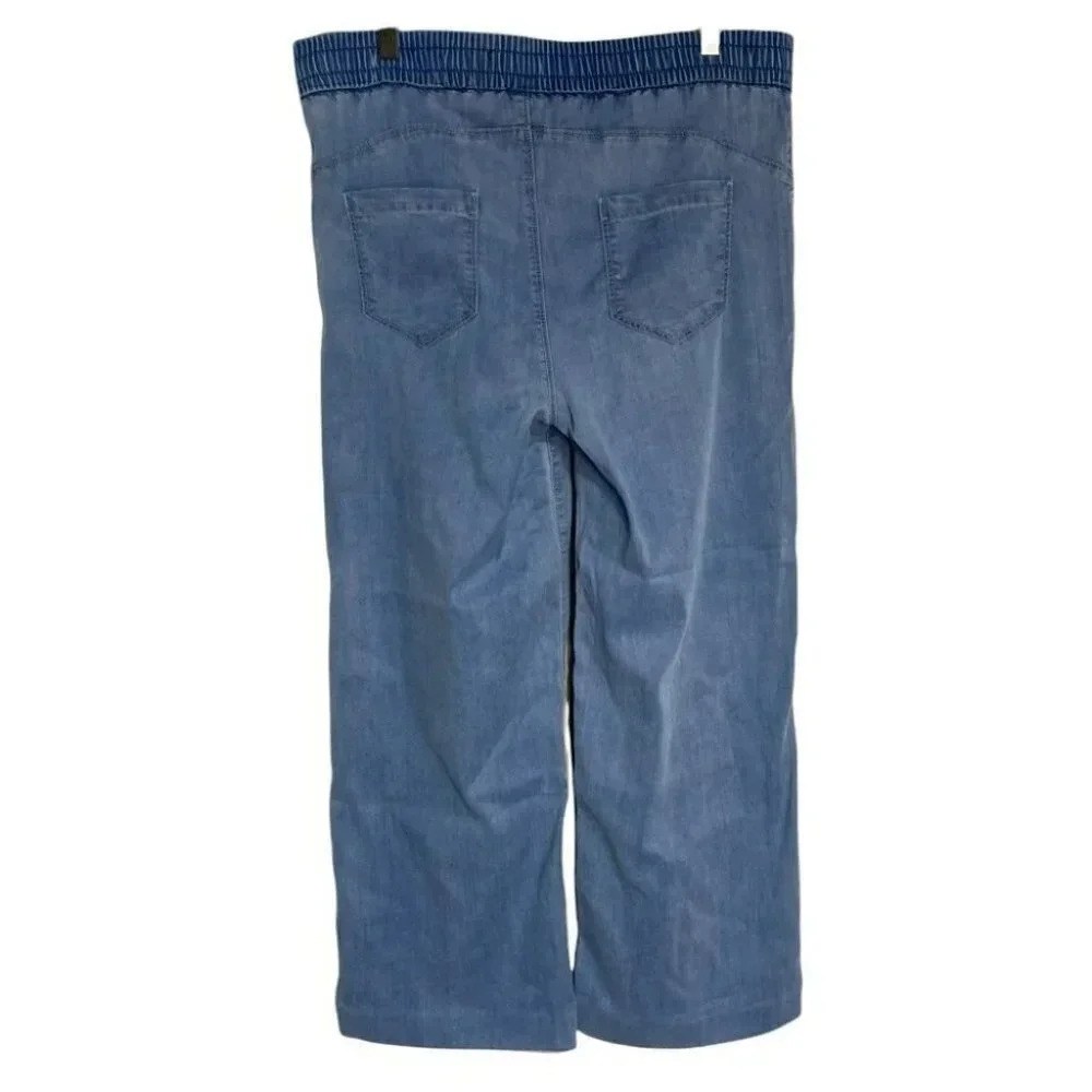 Rewash M Elastic Waist Drawstring Cropped 25” Ins… - image 3